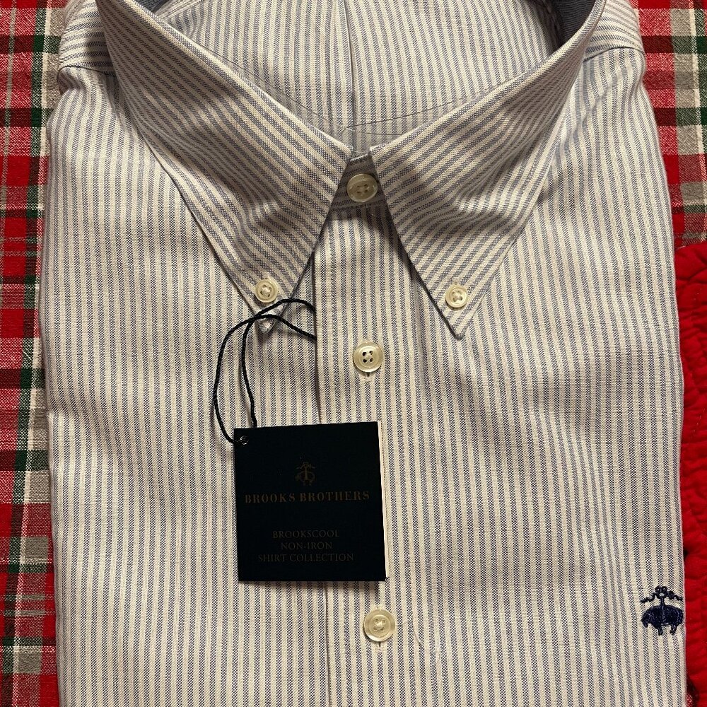 NWT Brooks Brothers Regent Non Iron Button Down Shirt XXL
